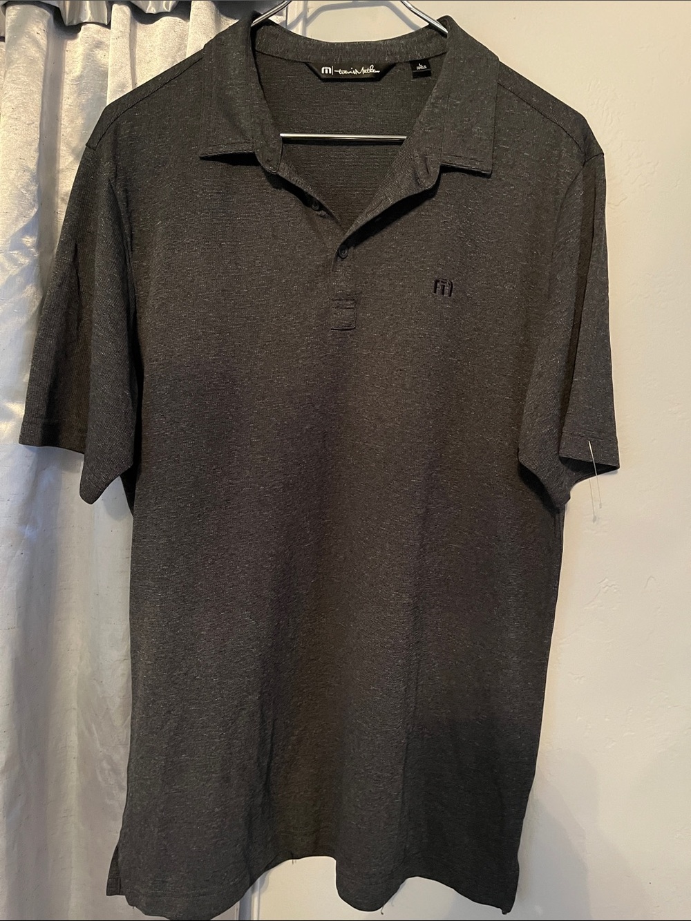 Travis Mathew Men’s Charcoal Gray Polo